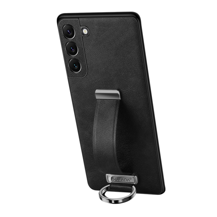 For Samsung Galaxy S23+ 5G SULADA PC Hybrid Leather Texture Skin Feel Shockproof Phone Case(Black) - Galaxy S23+ 5G Cases by SULADA | Online Shopping South Africa | PMC TechLife | Buy Now Pay Later Mobicred