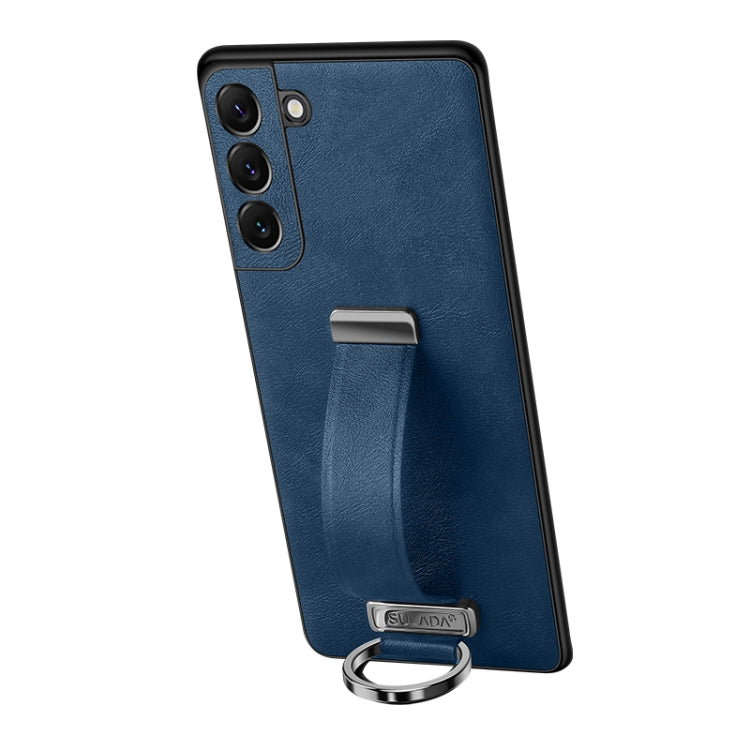For Samsung Galaxy S23 5G SULADA PC Hybrid Leather Texture Skin Feel Shockproof Phone Case(Blue) - Galaxy S23 5G Cases by SULADA | Online Shopping South Africa | PMC TechLife | Buy Now Pay Later Mobicred