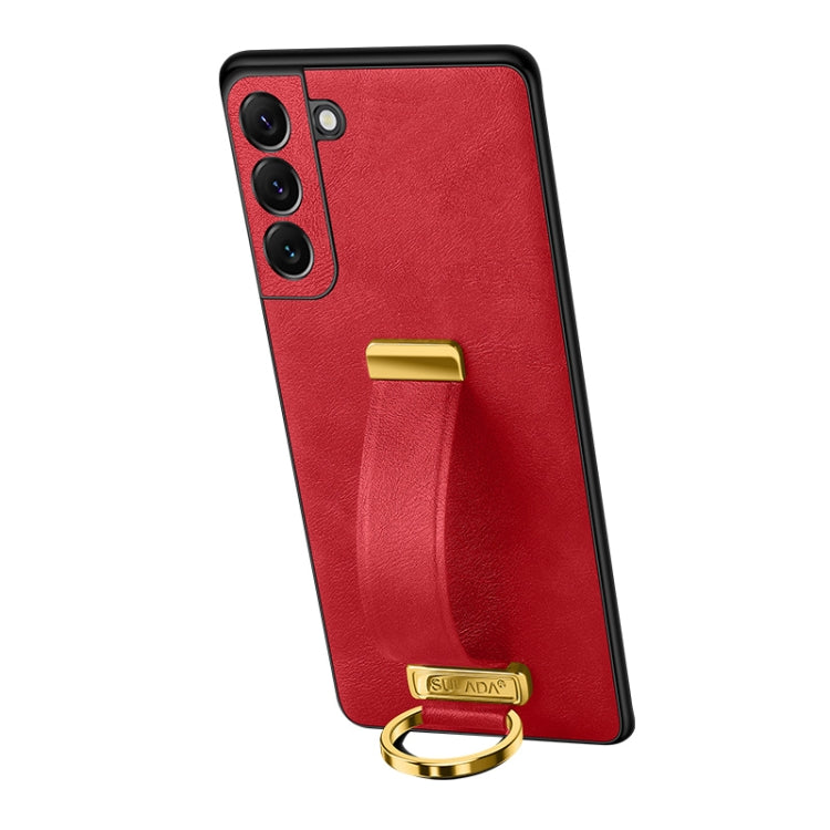 For Samsung Galaxy S23 5G SULADA PC Hybrid Leather Texture Skin Feel Shockproof Phone Case(Red) - Galaxy S23 5G Cases by SULADA | Online Shopping South Africa | PMC TechLife | Buy Now Pay Later Mobicred