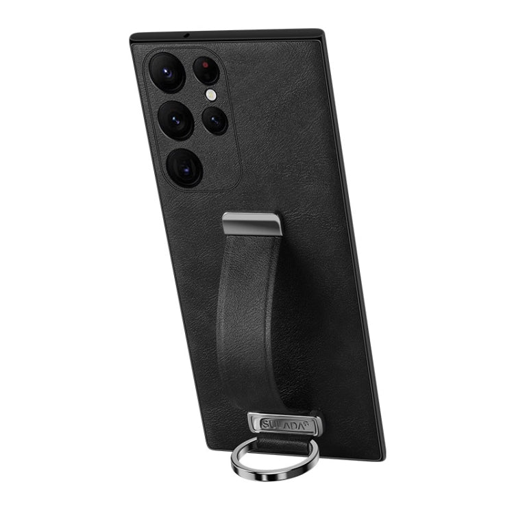 For Samsung Galaxy S24 Ultra 5G SULADA PC Hybrid Leather Texture Skin Feel Shockproof Phone Case(Black) - Galaxy S24 Ultra 5G Cases by SULADA | Online Shopping South Africa | PMC TechLife | Buy Now Pay Later Mobicred