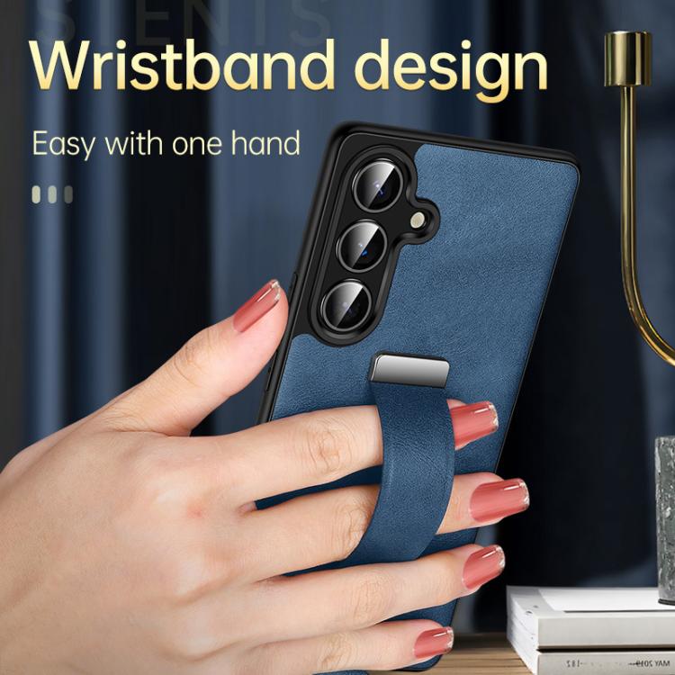 For Samsung Galaxy S23+ 5G SULADA PC Hybrid Leather Texture Skin Feel Shockproof Phone Case(Black) - Galaxy S23+ 5G Cases by SULADA | Online Shopping South Africa | PMC TechLife | Buy Now Pay Later Mobicred