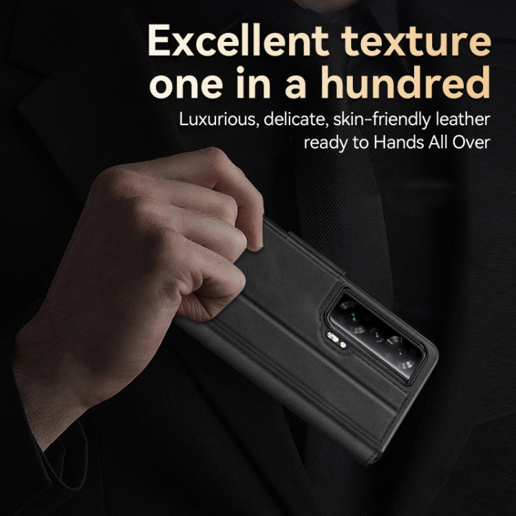 For Honor Magic V SULADA All-inclusive Magnetic Snap Flip Leather Phone Case(Blue) - free shipping - PMC TechLife - Order now!