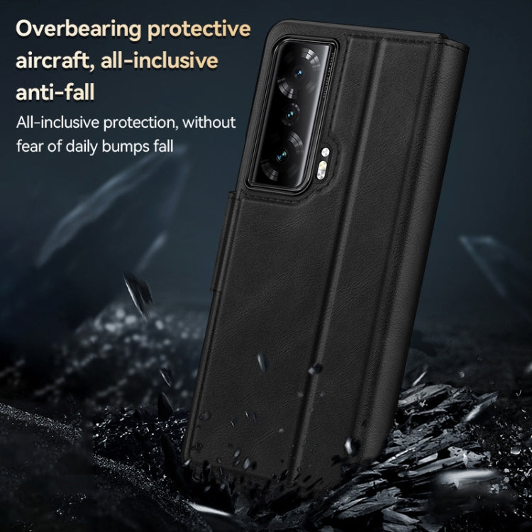 For Honor Magic V SULADA All-inclusive Magnetic Snap Flip Leather Phone Case(Blue) - free shipping - PMC TechLife - Order now!