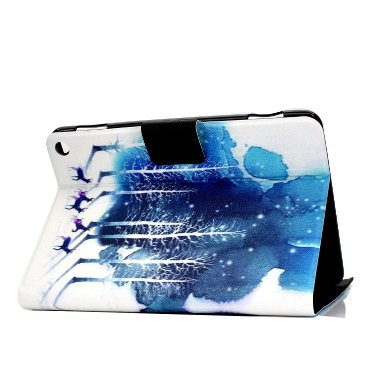 For Amazon Fire Max 11 2023 Colored Drawing Smart Leather Tablet Case(Purple Fawns) - Amazon by PMC TechLife | Online Shopping South Africa | PMC TechLife | Buy Now Pay Later Mobicred