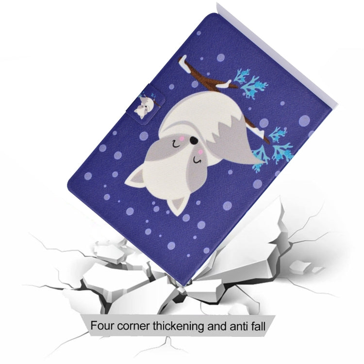 For Amazon Fire Max 11 2023 Colored Drawing Smart Leather Tablet Case(Arctic Fox) - Amazon by PMC TechLife | Online Shopping South Africa | PMC TechLife | Buy Now Pay Later Mobicred