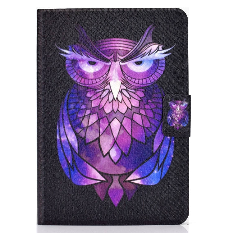 For Amazon Fire Max 11 2023 Colored Drawing Smart Leather Tablet Case(Owl) - Amazon by PMC TechLife | Online Shopping South Africa | PMC TechLife | Buy Now Pay Later Mobicred