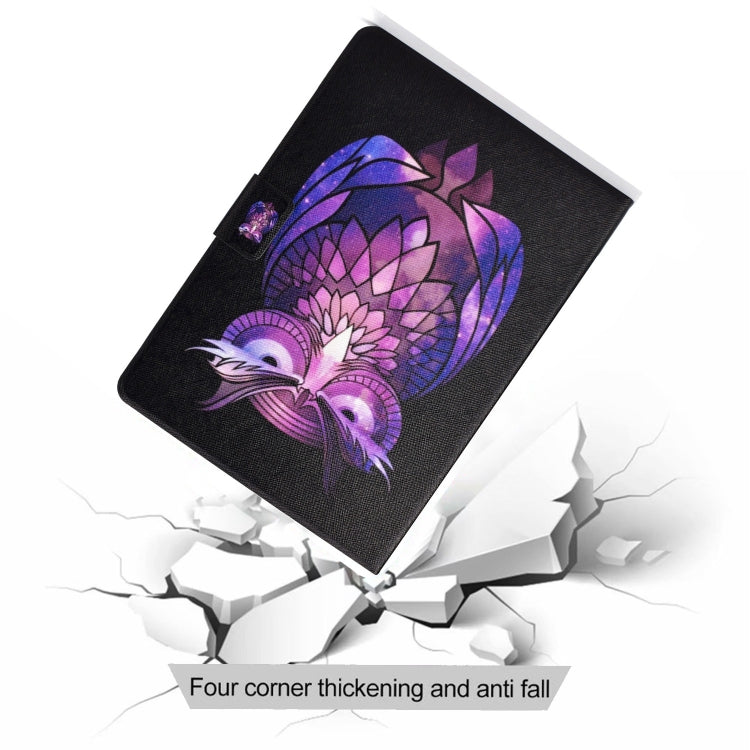 For Amazon Fire Max 11 2023 Colored Drawing Smart Leather Tablet Case(Owl) - Amazon by PMC TechLife | Online Shopping South Africa | PMC TechLife | Buy Now Pay Later Mobicred
