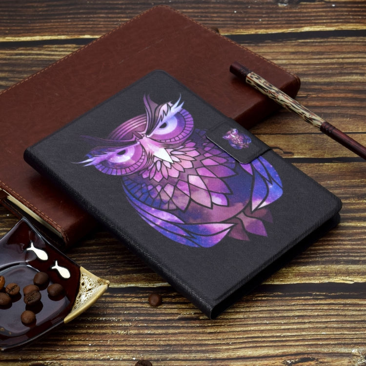 For Amazon Fire Max 11 2023 Colored Drawing Smart Leather Tablet Case(Owl) - Amazon by PMC TechLife | Online Shopping South Africa | PMC TechLife | Buy Now Pay Later Mobicred