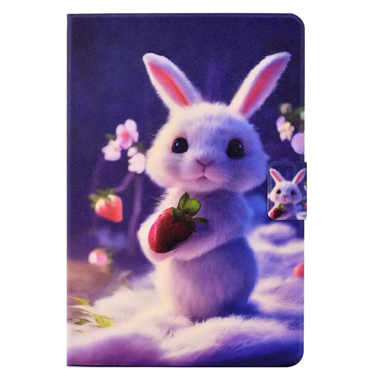 For Amazon Fire Max 11 2023 Colored Drawing Smart Leather Tablet Case(Strawberry Bunny) - free shipping - PMC TechLife - Order now!
