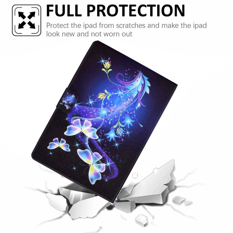 For Amazon Fire Max 11 2023 Colored Drawing Smart Leather Tablet Case(Butterfly Flower) - Amazon by PMC TechLife | Online Shopping South Africa | PMC TechLife | Buy Now Pay Later Mobicred