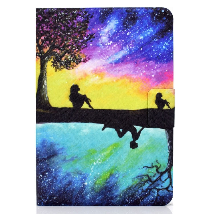 For Amazon Fire Max 11 2023 Colored Drawing Smart Leather Tablet Case(Starry Reflection) - Amazon by PMC TechLife | Online Shopping South Africa | PMC TechLife | Buy Now Pay Later Mobicred