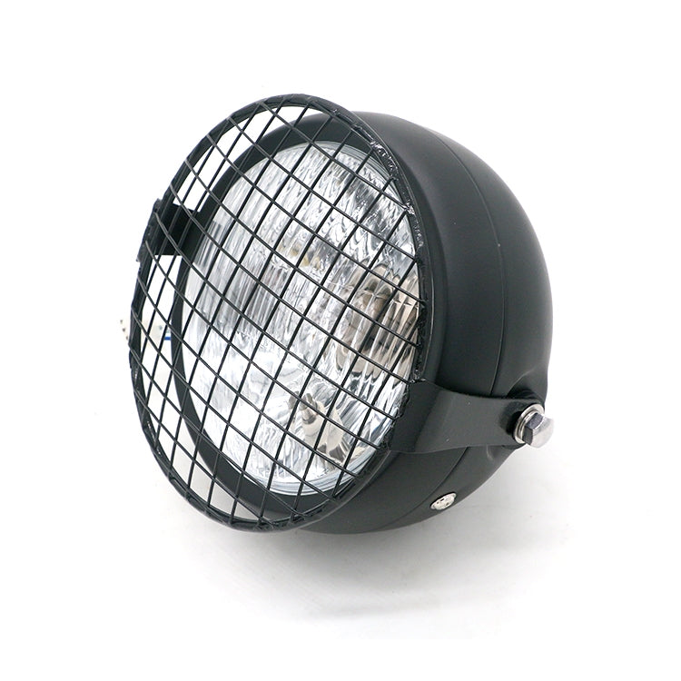 Motorcycle Reticular Retro Lamp LED Headlight Modification Accessories for Halley / Honda CG125 / Suzuki GN125(White) - Headlights by PMC TechLife | Online Shopping South Africa | PMC TechLife | Buy Now Pay Later Mobicred