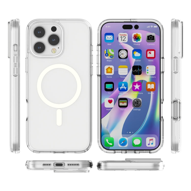 For iPhone 16 Pro Max Terminator Style Transparent MagSafe Magnetic Phone Case(Transparent) - iPhone 16 Pro Max Cases by PMC TechLife | Online Shopping South Africa | PMC TechLife | Buy Now Pay Later Mobicred