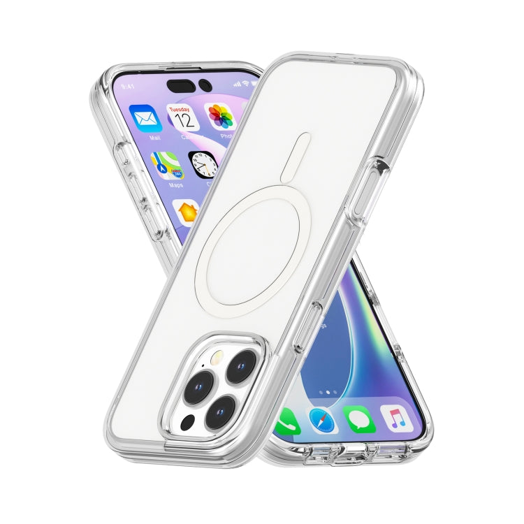 For iPhone 16 Pro Max Terminator Style Transparent MagSafe Magnetic Phone Case(Transparent) - iPhone 16 Pro Max Cases by PMC TechLife | Online Shopping South Africa | PMC TechLife | Buy Now Pay Later Mobicred