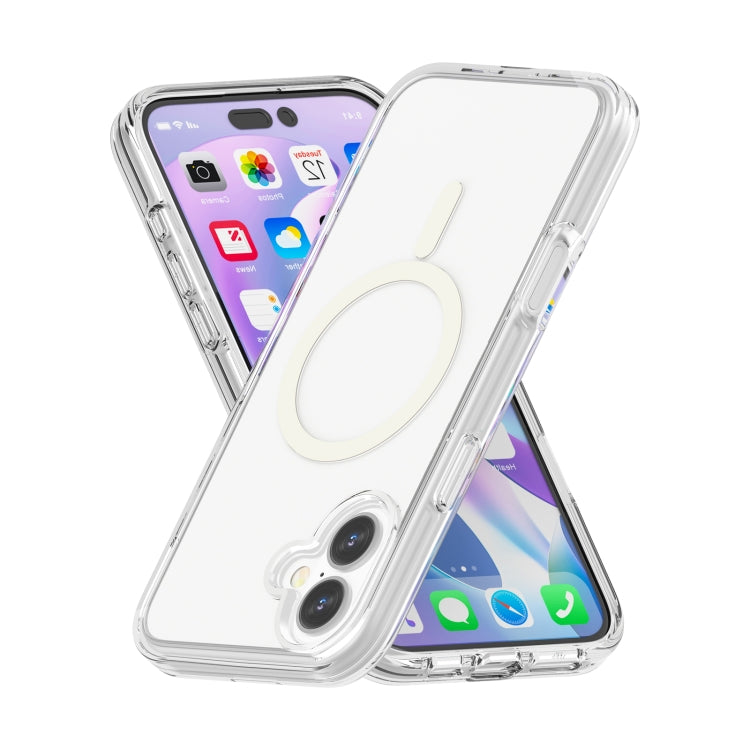 For iPhone 16 Plus Terminator Style Transparent MagSafe Magnetic Phone Case(Transparent) - iPhone 16 Plus Cases by PMC TechLife | Online Shopping South Africa | PMC TechLife | Buy Now Pay Later Mobicred