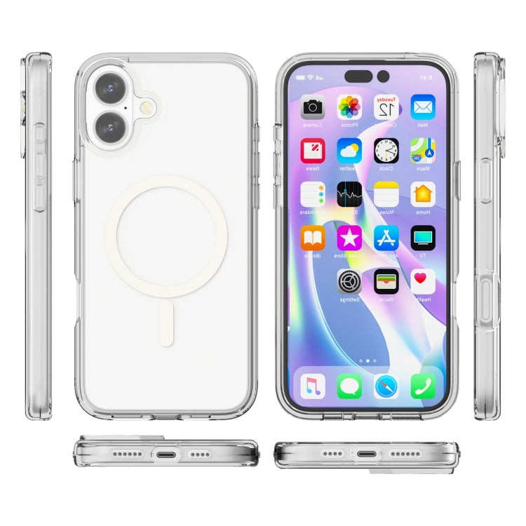 For iPhone 16 Terminator Style Transparent MagSafe Magnetic Phone Case(Transparent) - iPhone 16 Cases by PMC TechLife | Online Shopping South Africa | PMC TechLife | Buy Now Pay Later Mobicred