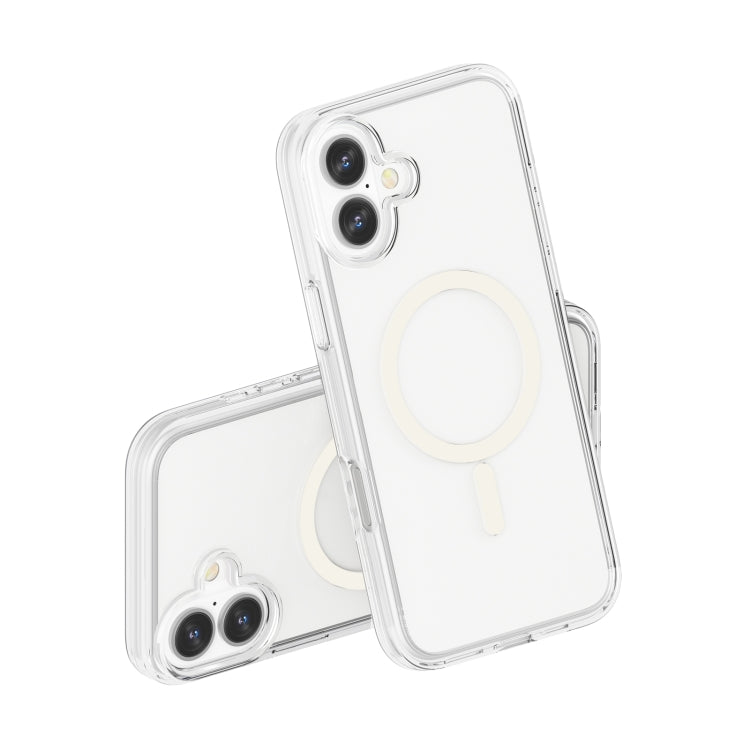 For iPhone 16 Terminator Style Transparent MagSafe Magnetic Phone Case(Transparent) - iPhone 16 Cases by PMC TechLife | Online Shopping South Africa | PMC TechLife | Buy Now Pay Later Mobicred