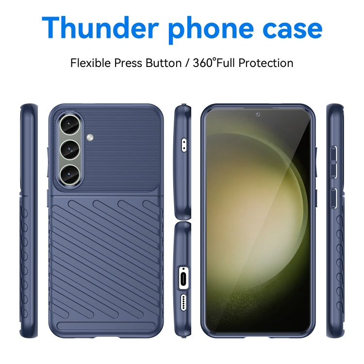 For Samsung Galaxy S24+ 5G Thunderbolt Shockproof TPU Phone Case(Blue) - Galaxy S24+ 5G Cases by PMC TechLife | Online Shopping South Africa | PMC TechLife
