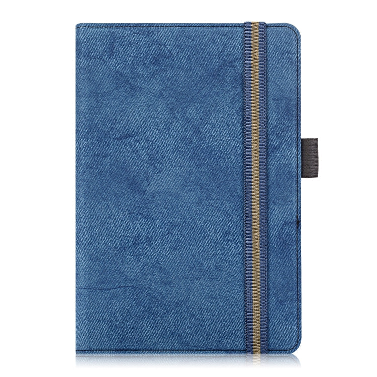 For 7-8 inch Marble Cloth Texture Horizontal Flip Universal Tablet PC Leather Case with Pen Slot & Holder(Dark Blue) - 8 inch by PMC TechLife | Online Shopping South Africa | PMC TechLife | Buy Now Pay Later Mobicred