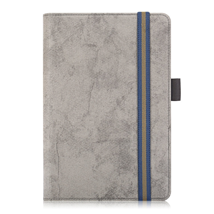 For 7-8 inch Marble Cloth Texture Horizontal Flip Universal Tablet PC Leather Case with Pen Slot & Holder(Grey) - 8 inch by PMC TechLife | Online Shopping South Africa | PMC TechLife | Buy Now Pay Later Mobicred
