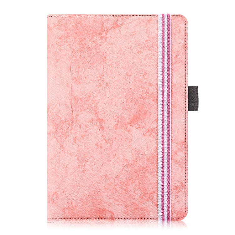 For 7-8 inch Marble Cloth Texture Horizontal Flip Universal Tablet PC Leather Case with Pen Slot & Holder(Pink) - 8 inch by PMC TechLife | Online Shopping South Africa | PMC TechLife | Buy Now Pay Later Mobicred