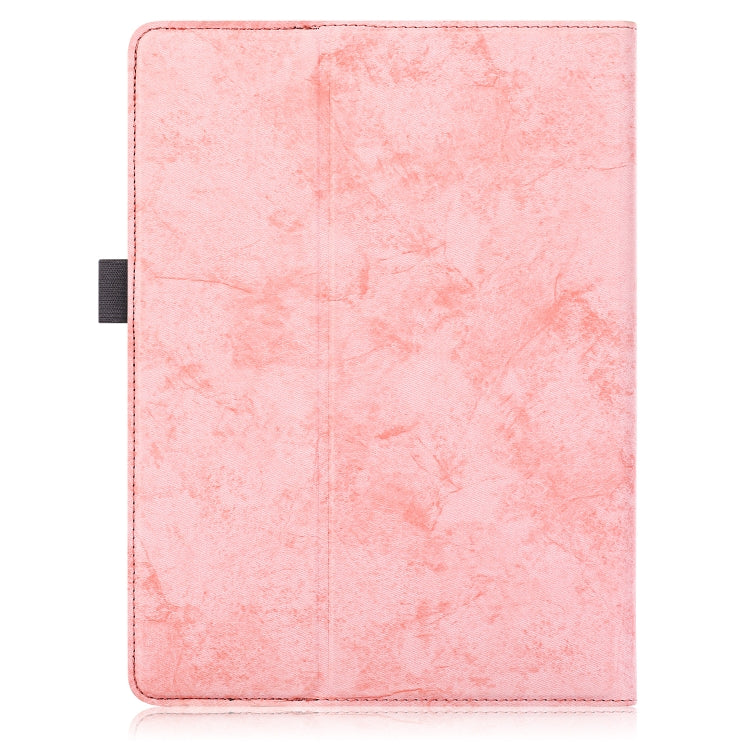 For 9-11 inch Marble Cloth Texture Horizontal Flip Universal Tablet PC Leather Case with Pen Slot & Holder(Pink) - 10 - 11 inch by PMC TechLife | Online Shopping South Africa | PMC TechLife | Buy Now Pay Later Mobicred