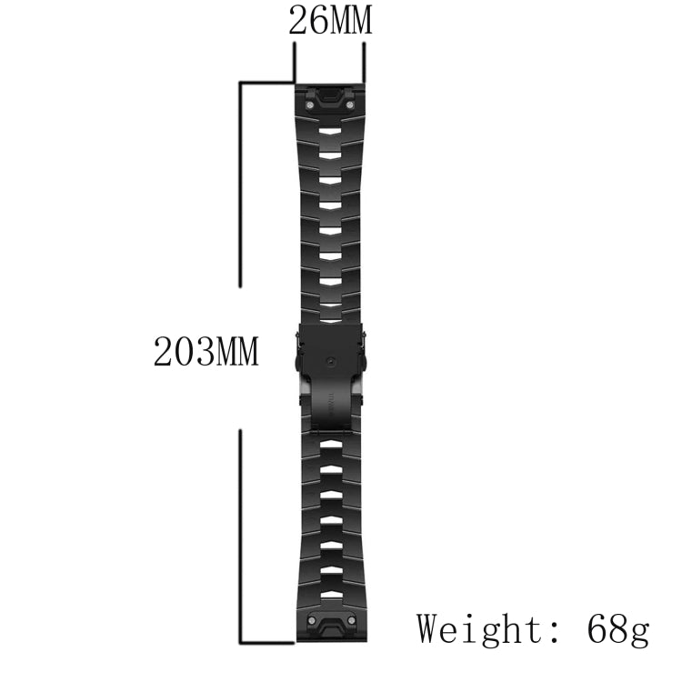 For Garmin Instinct 2X Solar Titanium Alloy Quick Release Watch Band(Titanium Gray) - Watch Bands by PMC TechLife | Online Shopping South Africa | PMC TechLife