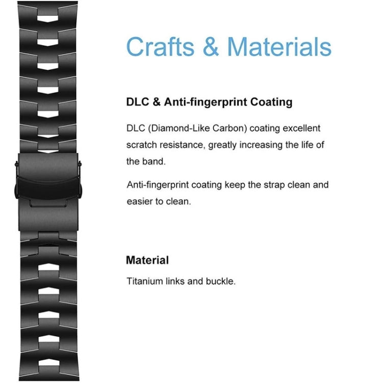 For Garmin Instinct 2 Solar Titanium Alloy Quick Release Watch Band(Black) - free shipping - PMC TechLife - Order now!