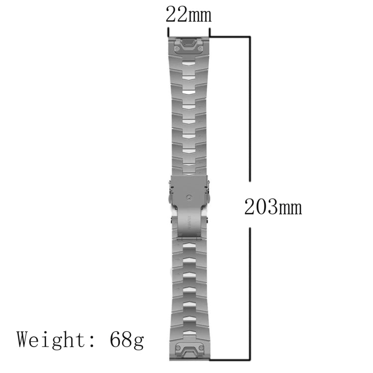 For Garmin Instinct 2 Solar Titanium Alloy Quick Release Watch Band(Black) - free shipping - PMC TechLife - Order now!
