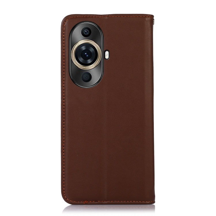 For Huawei Nova 11 Pro / 11 Ultra KHAZNEH Nappa Top Layer Cowhide Leather Phone Case(Brown) - Huawei Cases by PMC TechLife | Online Shopping South Africa | PMC TechLife | Buy Now Pay Later Mobicred