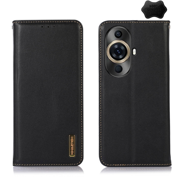 For Huawei Nova 11 Pro / 11 Ultra KHAZNEH Nappa Top Layer Cowhide Leather Phone Case(Black) - Huawei Cases by PMC TechLife | Online Shopping South Africa | PMC TechLife | Buy Now Pay Later Mobicred