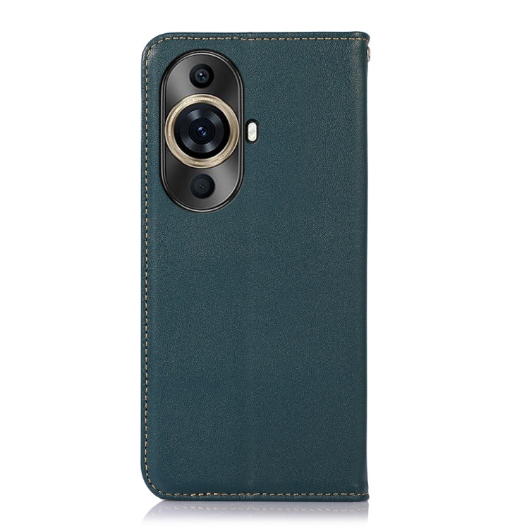 For Huawei Nova 11 Pro / 11 Ultra KHAZNEH Nappa Top Layer Cowhide Leather Phone Case(Green) - Huawei Cases by PMC TechLife | Online Shopping South Africa | PMC TechLife | Buy Now Pay Later Mobicred