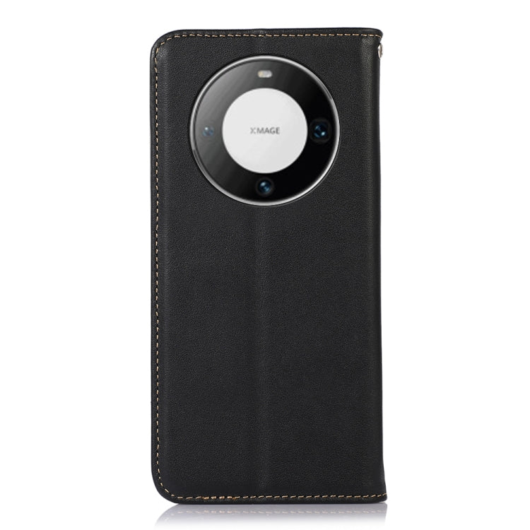 For Huawei Mate 60 Pro KHAZNEH Nappa Top Layer Cowhide Leather Phone Case(Black) - Huawei Cases by PMC TechLife | Online Shopping South Africa | PMC TechLife | Buy Now Pay Later Mobicred