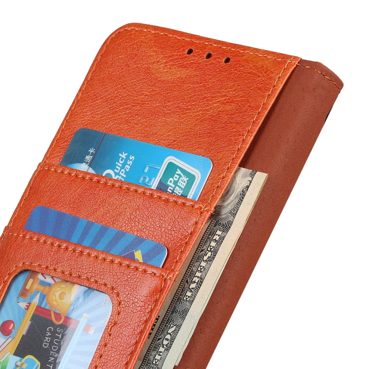 For Honor X9b/X50 5G/Magic6 Lite 5G Nappa Texture Flip Leather Phone Case(Orange) - Honor Cases by PMC TechLife | Online Shopping South Africa | PMC TechLife | Buy Now Pay Later Mobicred