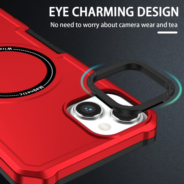 For iPhone 15 Plus MagSafe Shockproof Armor Phone Case(Red) - iPhone 15 Plus Cases by PMC TechLife | Online Shopping South Africa | PMC TechLife