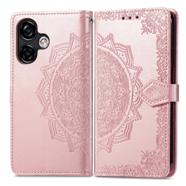 For Ulefone Note 16 Pro Mandala Flower Embossed Leather Phone Case(Rose Gold) - Ulefone Cases by PMC Jewellery | Online Shopping South Africa | PMC Jewellery | Buy Now Pay Later Mobicred