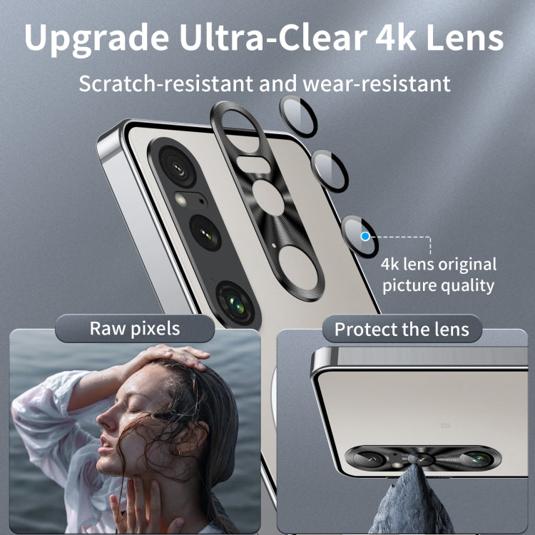For Sony Xperia 1 VI Frosted Metal MagSafe Magnetic Phone Case(Silver) - Sony Cases by PMC TechLife | Online Shopping South Africa | PMC TechLife | Buy Now Pay Later Mobicred