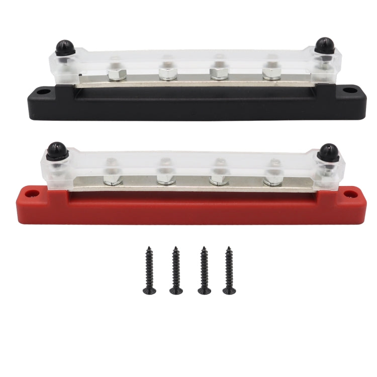 CP-3122 1 Pair 150A 48V RV Yacht Car High Current Single-row 4-way Terminal Busbar - Booster Cable & Clip by PMC TechLife | Online Shopping South Africa | PMC TechLife | Buy Now Pay Later Mobicred