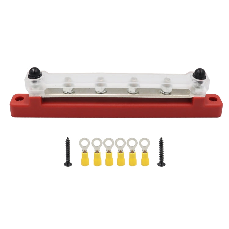 CP-3123 RV Yacht 150A High Current Single-row 4-way Busbar with 6pcs Terminals - Booster Cable & Clip by PMC TechLife | Online Shopping South Africa | PMC TechLife | Buy Now Pay Later Mobicred