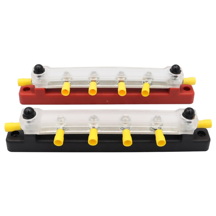 CP-3125 1 Pair RV Yacht 150A High Current Single-row 4-way Busbar with 12pcs Terminals - Booster Cable & Clip by PMC TechLife | Online Shopping South Africa | PMC TechLife | Buy Now Pay Later Mobicred