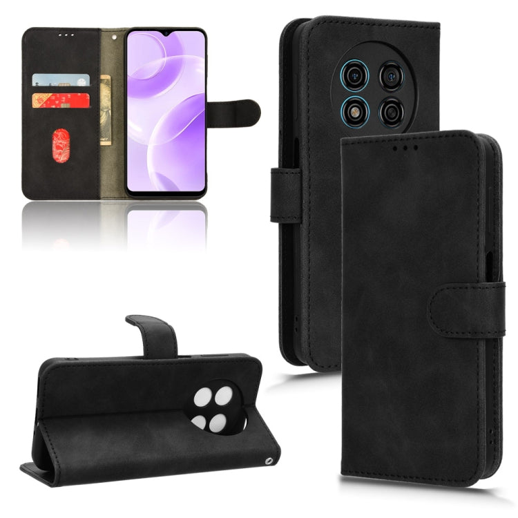 For Ulefone Note 15 Skin Feel Magnetic Flip Leather Phone Case(Black) - Ulefone Cases by PMC Jewellery | Online Shopping South Africa | PMC Jewellery | Buy Now Pay Later Mobicred