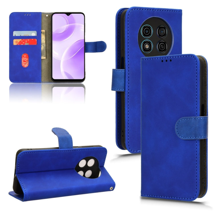 For Ulefone Note 15 Skin Feel Magnetic Flip Leather Phone Case(Blue) - Ulefone Cases by PMC Jewellery | Online Shopping South Africa | PMC Jewellery | Buy Now Pay Later Mobicred