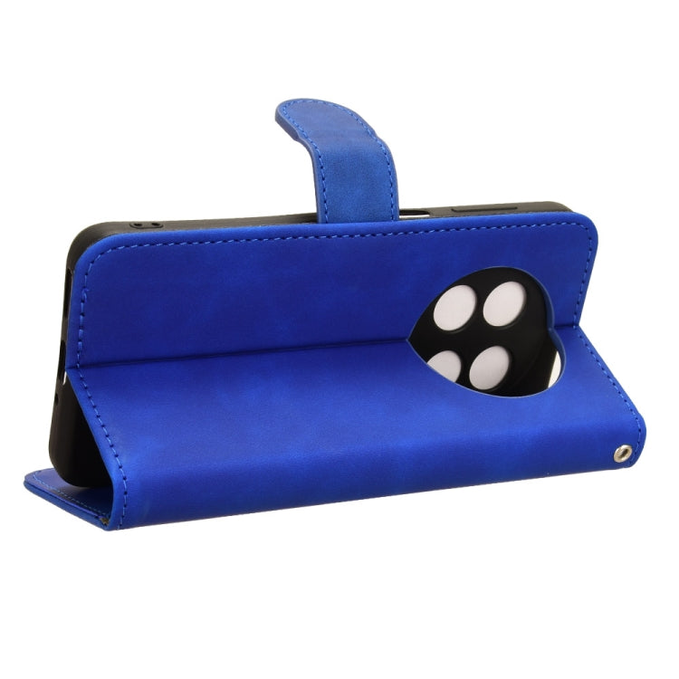 For Ulefone Note 15 Skin Feel Magnetic Flip Leather Phone Case(Blue) - Ulefone Cases by PMC Jewellery | Online Shopping South Africa | PMC Jewellery | Buy Now Pay Later Mobicred