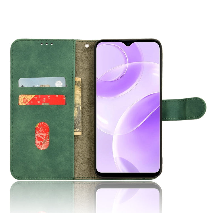 For Ulefone Note 15 Skin Feel Magnetic Flip Leather Phone Case(Green) - Ulefone Cases by PMC Jewellery | Online Shopping South Africa | PMC Jewellery | Buy Now Pay Later Mobicred