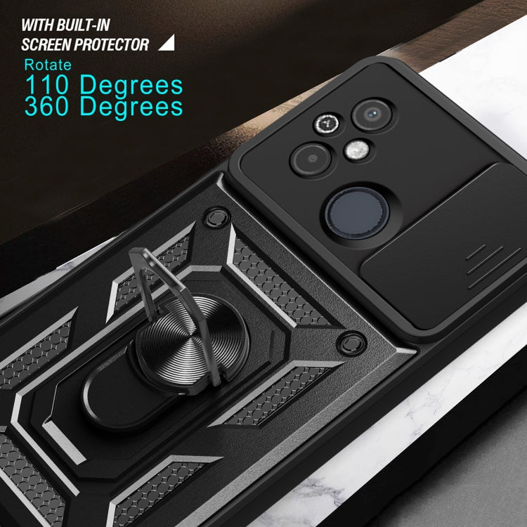 For Xiaomi Redmi 12 4G Sliding Camera Cover Design TPU Hybrid PC Phone Case(Mint Green) - Xiaomi Cases by PMC TechLife | Online Shopping South Africa | PMC TechLife | Buy Now Pay Later Mobicred