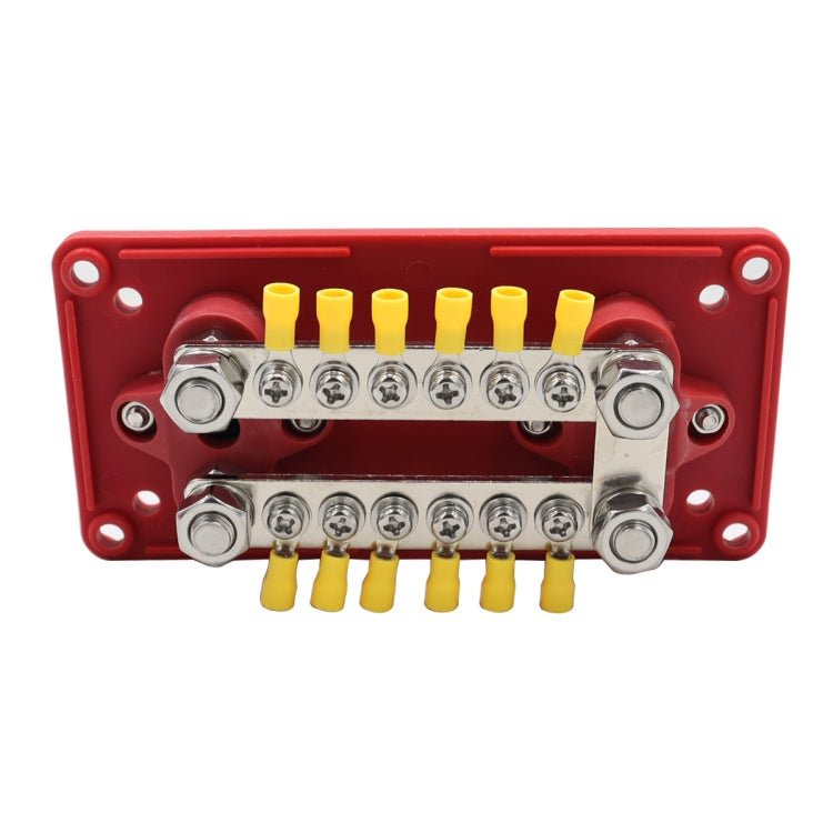 CP-3159 300A 12-48V RV Yacht Modified Double Row 12-way M6 Terminal Busbar with 12pcs Terminals - Booster Cable & Clip by PMC TechLife | Online Shopping South Africa | PMC TechLife | Buy Now Pay Later Mobicred
