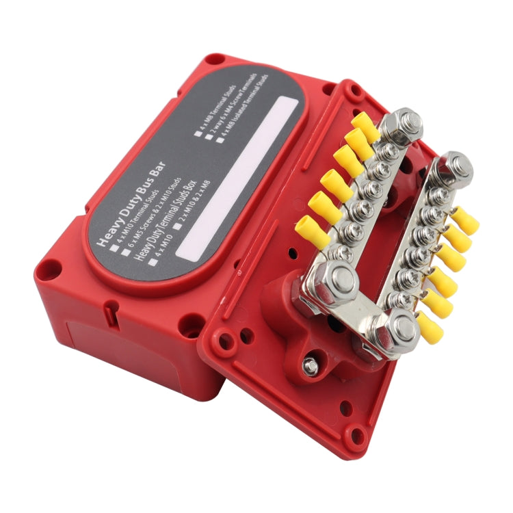 CP-3160 1 Pair 300A 12-48V RV Yacht Modified Double Row 12-way M6 Terminal Busbar with 24pcs Terminals - Booster Cable & Clip by PMC TechLife | Online Shopping South Africa | PMC TechLife | Buy Now Pay Later Mobicred