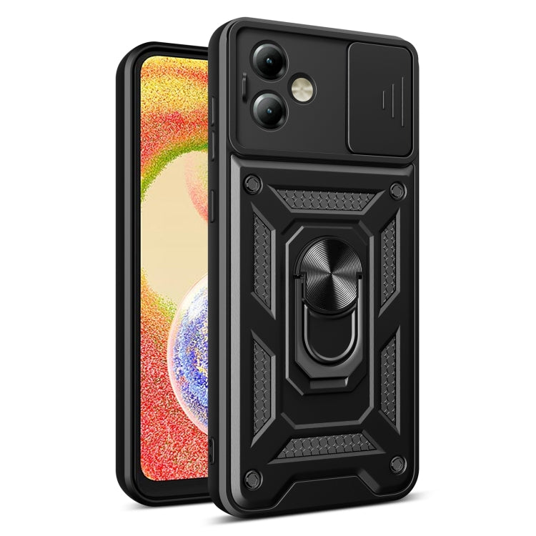 For Motorola Moto G14 Sliding Camera Cover Design TPU+PC Phone Case(Black) - free shipping - PMC TechLife - Order now!