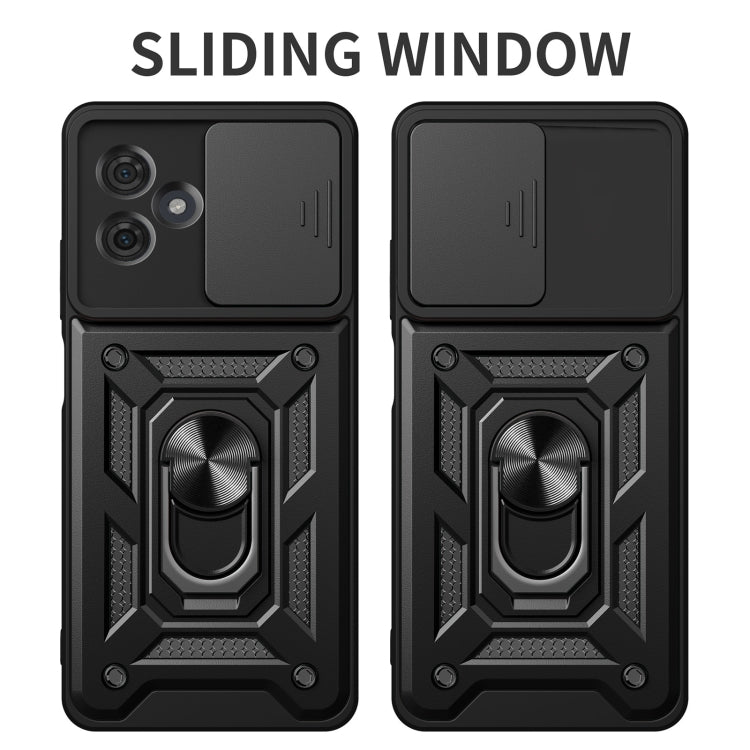 For Motorola Moto G54 5G EU Sliding Camera Cover Design TPU Hybrid PC Phone Case(Rose Gold) - Motorola Cases by PMC TechLife | Online Shopping South Africa | PMC TechLife | Buy Now Pay Later Mobicred