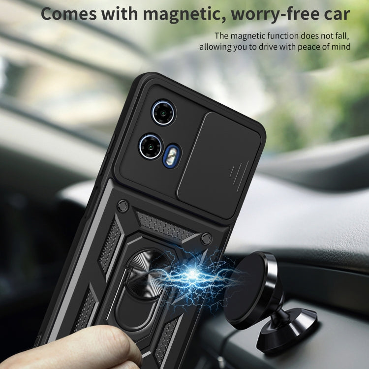 For Motorola Moto G04 / G24 Sliding Camera Cover Design TPU Hybrid PC Phone Case(Rose Gold) - Motorola Cases by PMC TechLife | Online Shopping South Africa | PMC TechLife | Buy Now Pay Later Mobicred